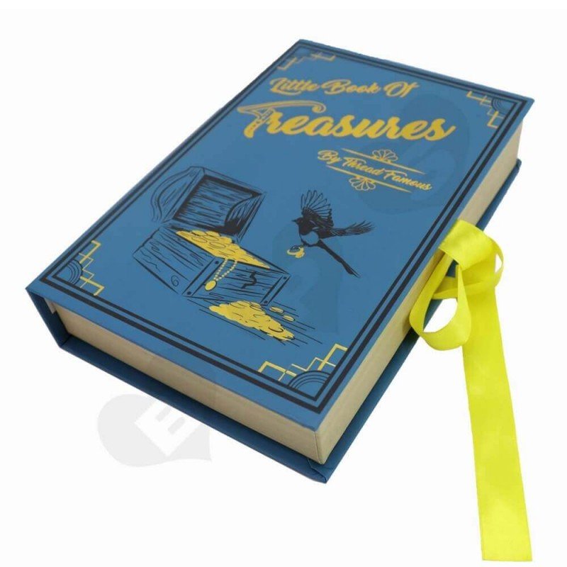 Customized Ribbon Closure Book Box- Shanghai BPS