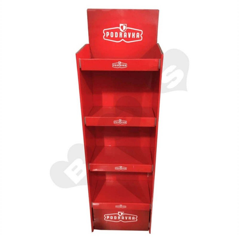 Food Letter Rack Large Custom Food Corrugated Rack- Shanghai BPS
