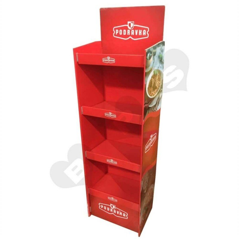 Food Letter Rack Large Custom Food Corrugated Rack- Shanghai BPS